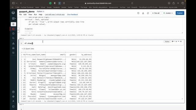 09. SHOW in PySpark | Display Dataframe as Table | Show() Function смотреть онлайн