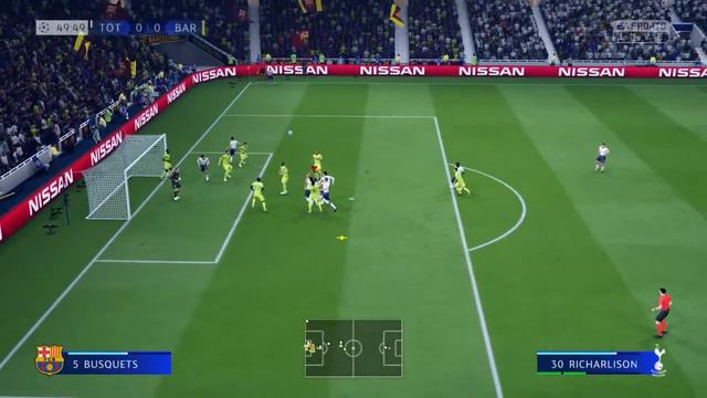 Spurs - 2018-19 UEFA Champions League Group Stage #2 vs. Barcelona (0-1-0) смотреть онлайн