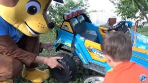 Тёма и Щенячий патруль Притворная игра в сломанные машинки