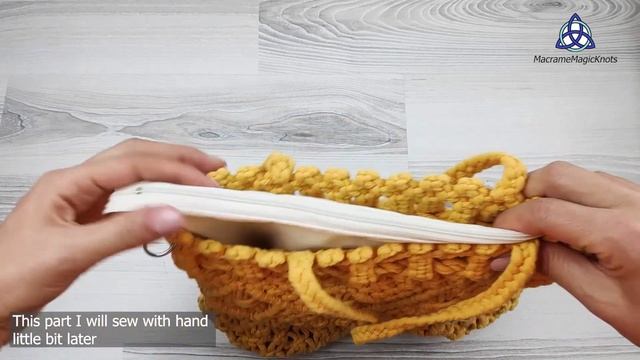 Macrame Bag Lining with ZIPPER Tutorial смотреть онлайн
