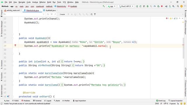 Android Mobil Programlama Dersleri Java & Kotlin #20 Java Getter Setter #AndroidStudio смотреть онлайн
