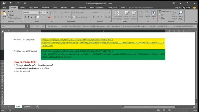 Submit Google Form From VBA Macro Excel File смотреть онлайн