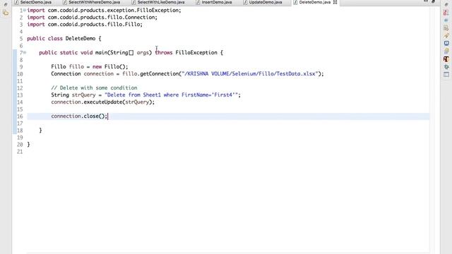 6. How to Delete Excel Data using DELETE Query - Fillo Excel API смотреть онлайн