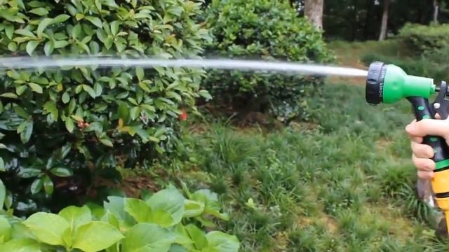 Оригинальный усиленный шланг для полива X HOSE с распылителем Magic Hose Синий\Зеленный смотреть онлайн
