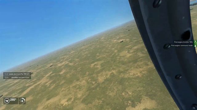 Ла-5ФН, виражим в догфайте! Air combat on LA-5FN in furball! Server Berloga. смотреть онлайн