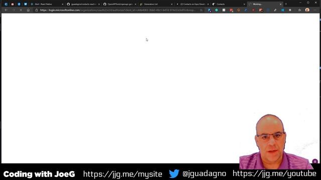 Coding with JoeG - React Native Client -API Client Creation & Authentication using Micrsoft Identit смотреть онлайн