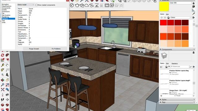 Decreasing Sketch Up File Size | Sketch-UP 2021