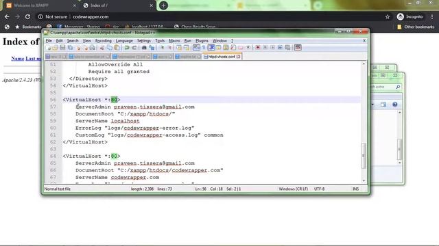 Create Own Domain in XAMPP - Windows Environment смотреть онлайн