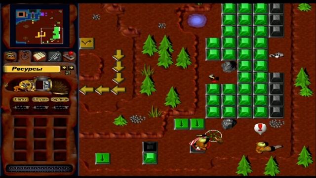 Прохождение "Месть Карапузиков"(Gruntz 1998) Часть 3. Всё ещё каменистые дороги... смотреть онлайн