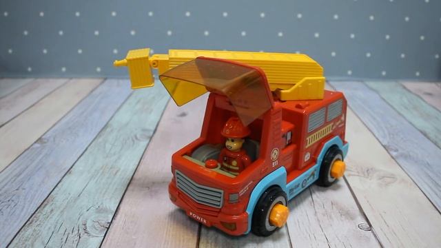 Игрушка музыкальная пожарная машина с шуруповертом смотреть онлайн