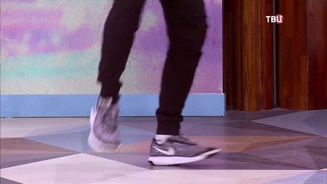 УЧИМСЯ ТАНЦЕВАТЬ ШАФЛ ТАНЕЦ МОЛОДЫХ НА ТЕЛЕШОУ НАСТРОЕНИЕ ТВЦ / Shuffle dance CUTTING SHAPES смотреть онлайн