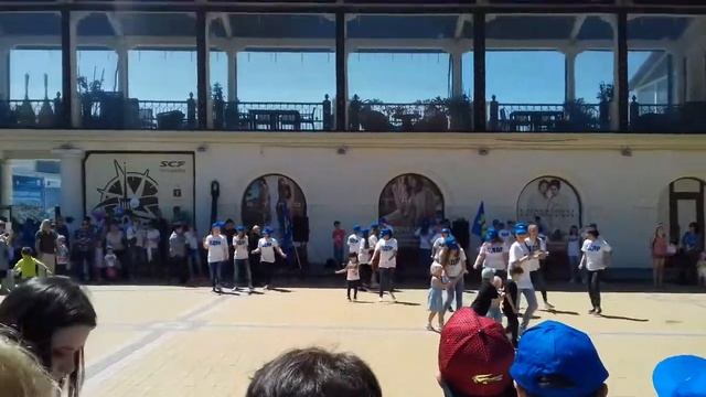 Танцы ЛДПР у морского порта Сочи. смотреть онлайн