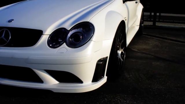 Project CLK63 Black Series Wrapped in Satin White by DBXwraps.com смотреть онлайн