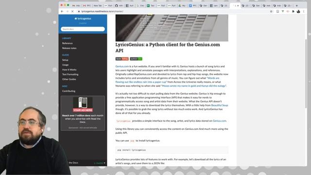 Programming for Cultural Heritage - Demo: Working with Genius.com API смотреть онлайн