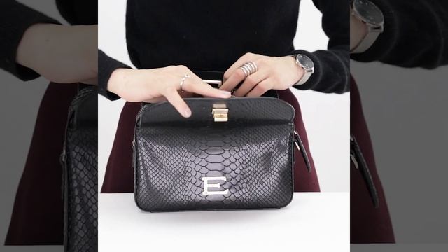 Сумка через плечо ERMANNO Ermanno Scervino 12400492 python black смотреть онлайн