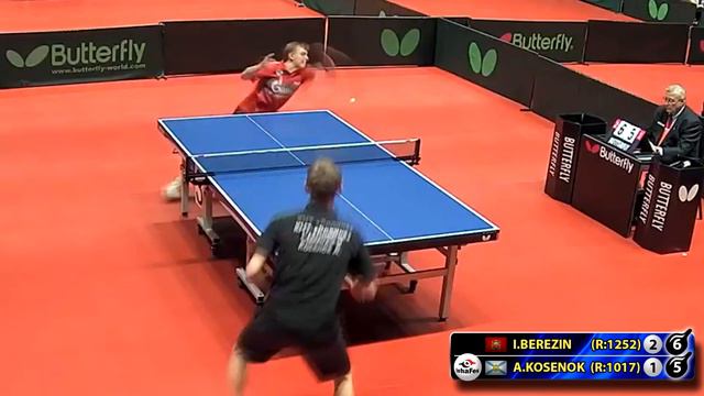 БЕРЕЗИН - КОСЕНОК #RUSSIAN #Championships #tabletennis #настольныйтеннис