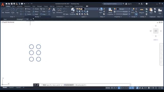 How to use Move, Copy and Rotate in Autocad смотреть онлайн