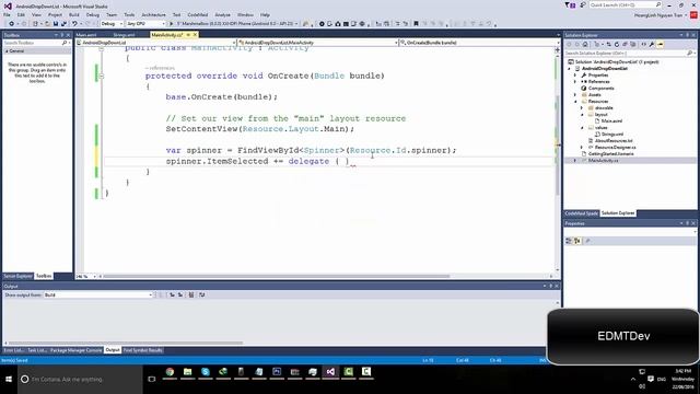Xamarin Android Tutorial - Drop Down List смотреть онлайн