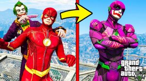 ФЛЭШ ПРЕВРАТИЛСЯ В ДЖОКЕРА И СТАЛ ЗЛОДЕЕМ В ГТА 5 МОДЫ! FLASH ОБЗОР МОДА В GTA 5! ИГРЫ ВИДЕО MODS