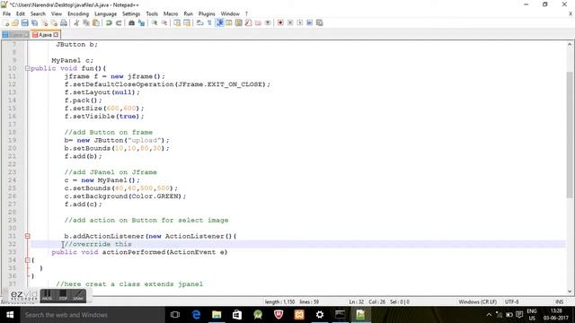 Source code to select or choose and Display Image file in JPanel, JFrame смотреть онлайн