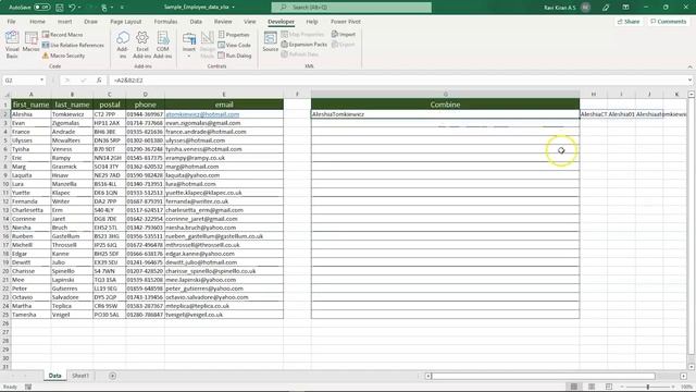 Combining Data From Multiple Cells In Excel | How To Combine Data In Excel | Simplilearn смотреть онлайн