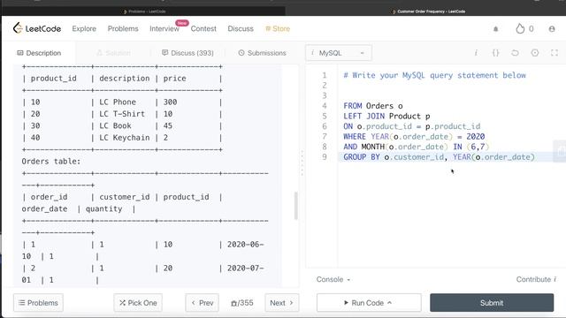 LeetCode 1511 Amazon & Facebook Interview SQL Question with Detailed Explanation | Practice SQL смотреть онлайн