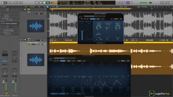 Сведение вокала с битом в Logic Pro. Урок 5 — Диэссер [Logic Pro Help]