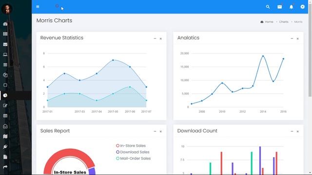 Responsive Bootstrap Admin WebApp Template - Unique Pro смотреть онлайн