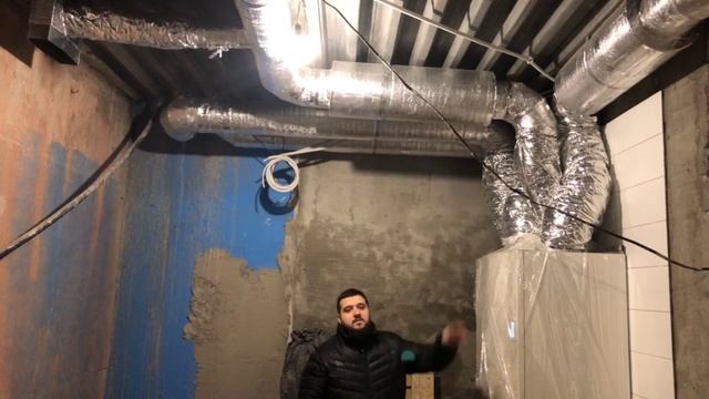 Пример реализации приточно/вытяжной вентиляции с роторным рекуператором. Установка фирмы Systemair. смотреть онлайн