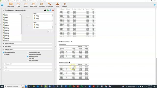 Confirmatory Factor Analysis CFA in JASP Statistical Software смотреть онлайн