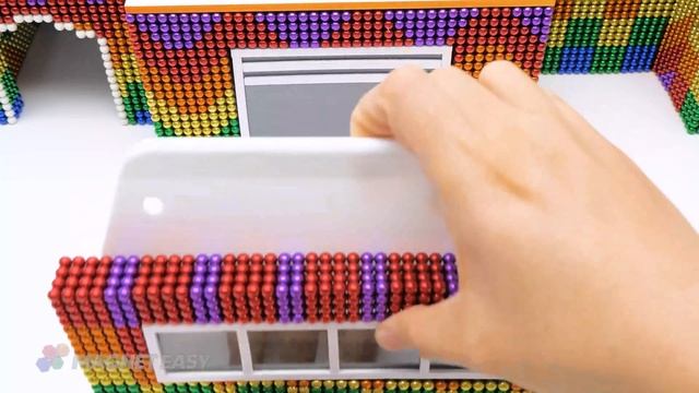 ASMR Video | Build Modern Glass Elevator For Underground And Attic House From Magnetic Balls смотреть онлайн