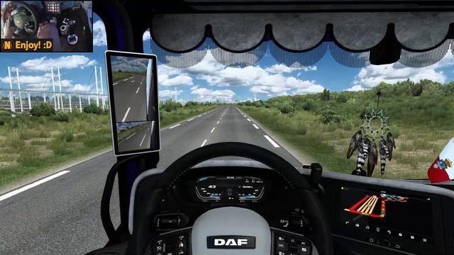 DAF XG+ 530 in Promods | London - Eindhoven | ETS2 Gameplay 4K + wheel cam смотреть онлайн