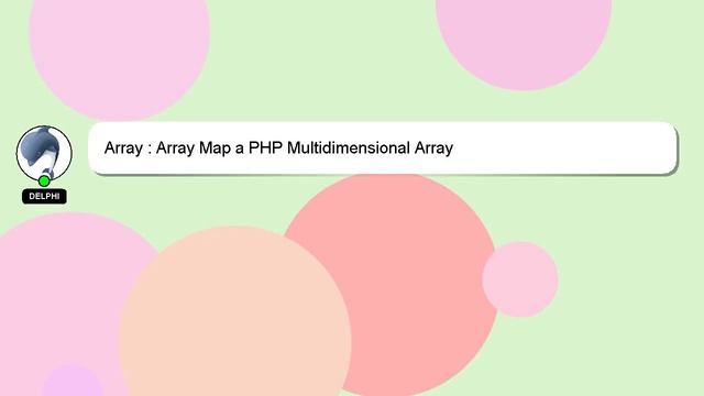 Array : Array Map a PHP Multidimensional Array смотреть онлайн