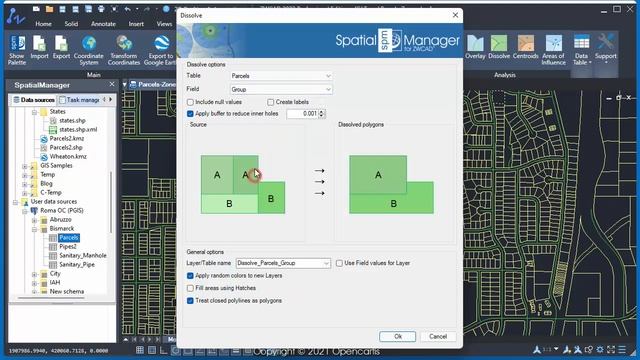 Dissolve Polygons (ZWCAD) - Spatial Manager Blog смотреть онлайн