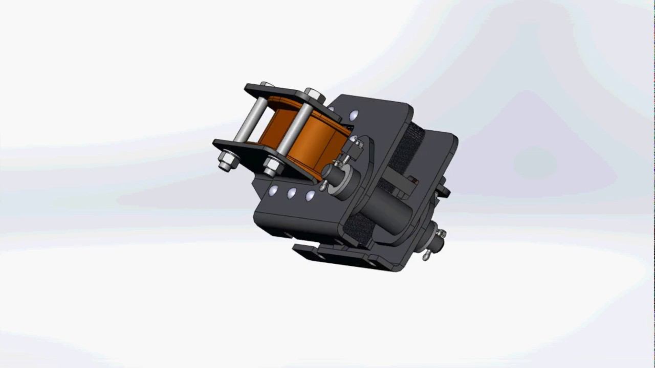 Электромагнит МО. 3D модель