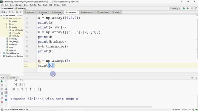 Creating 1- D and 2-D arrays using numPy in Python | Complete Course Class XII I.P. 2020 смотреть онлайн