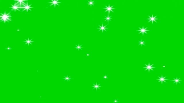 Сверкающие звездочки на зеленом фоне смотреть онлайн
