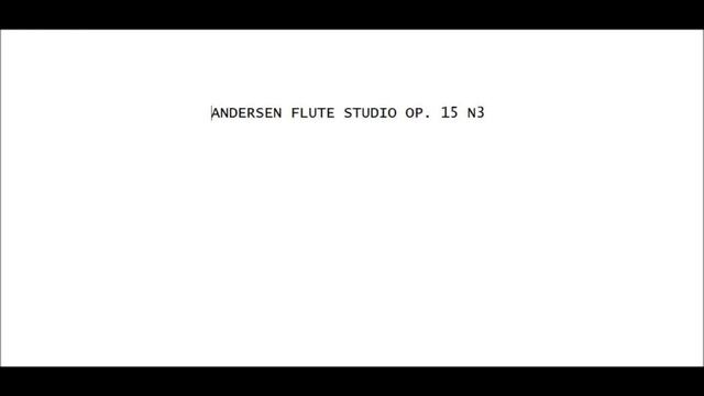 Andersen Flute Study Op15 Nº3 смотреть онлайн
