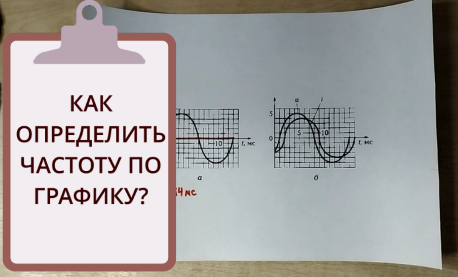 Как определить частоту по графику? смотреть онлайн