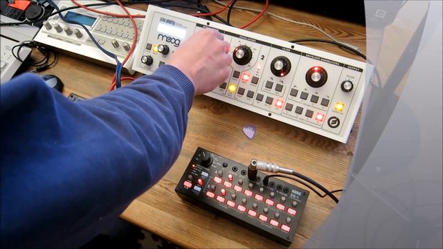 Moog Slim Phatty Korg SQ1 and Volca Beats
