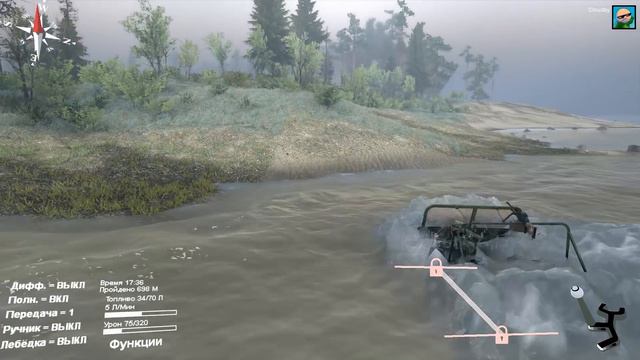 Моды в SpinTires 2014 | Русский Willys или ГАЗ-67Б #67 смотреть онлайн
