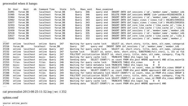 DevOps & SysAdmins: Indexer causes MySQL to hang смотреть онлайн