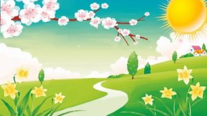 Весна природа  видеофон, футаж