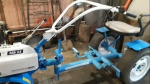 Самый функционально-красивый адаптер к  мотоблоку  "НЕВА"  с тормозной системой.