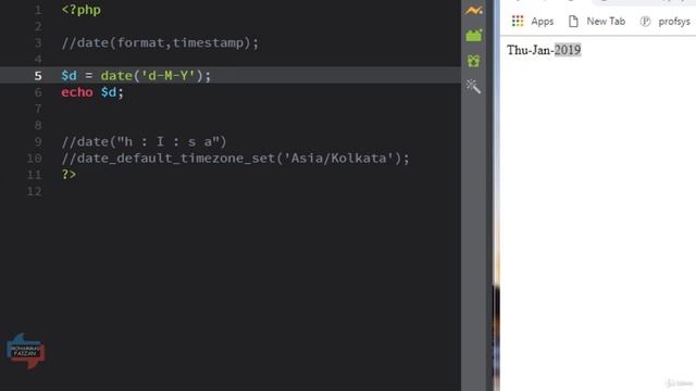 19 || Date Function ||How to use Date function || Build in Functions || PHP 8 || #code смотреть онлайн