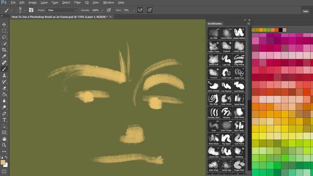 How To Use a Photoshop Brush as an Eraser смотреть онлайн