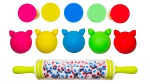 Разноцветные Котики из Пластилина Плей До - Учим Цвета с героями мультиков