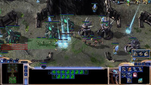 StarCraft II Protoss Campaign/Coop units mod 1000 supply + no allies vs 7 AI 1st Try смотреть онлайн
