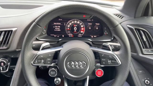 Approved Used Audi R8 Spyder Carbon Black V10 performance quattro 620 PS S tronic смотреть онлайн