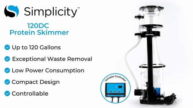 Simplicity 120DC Protein Skimmer - Power - Precision - Control смотреть онлайн